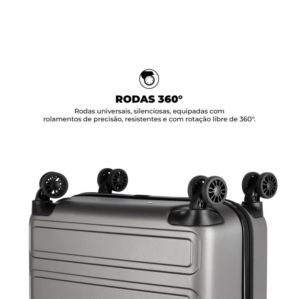Mala de Viagem Armor com Rodas 360° - Média - Gshield - 4