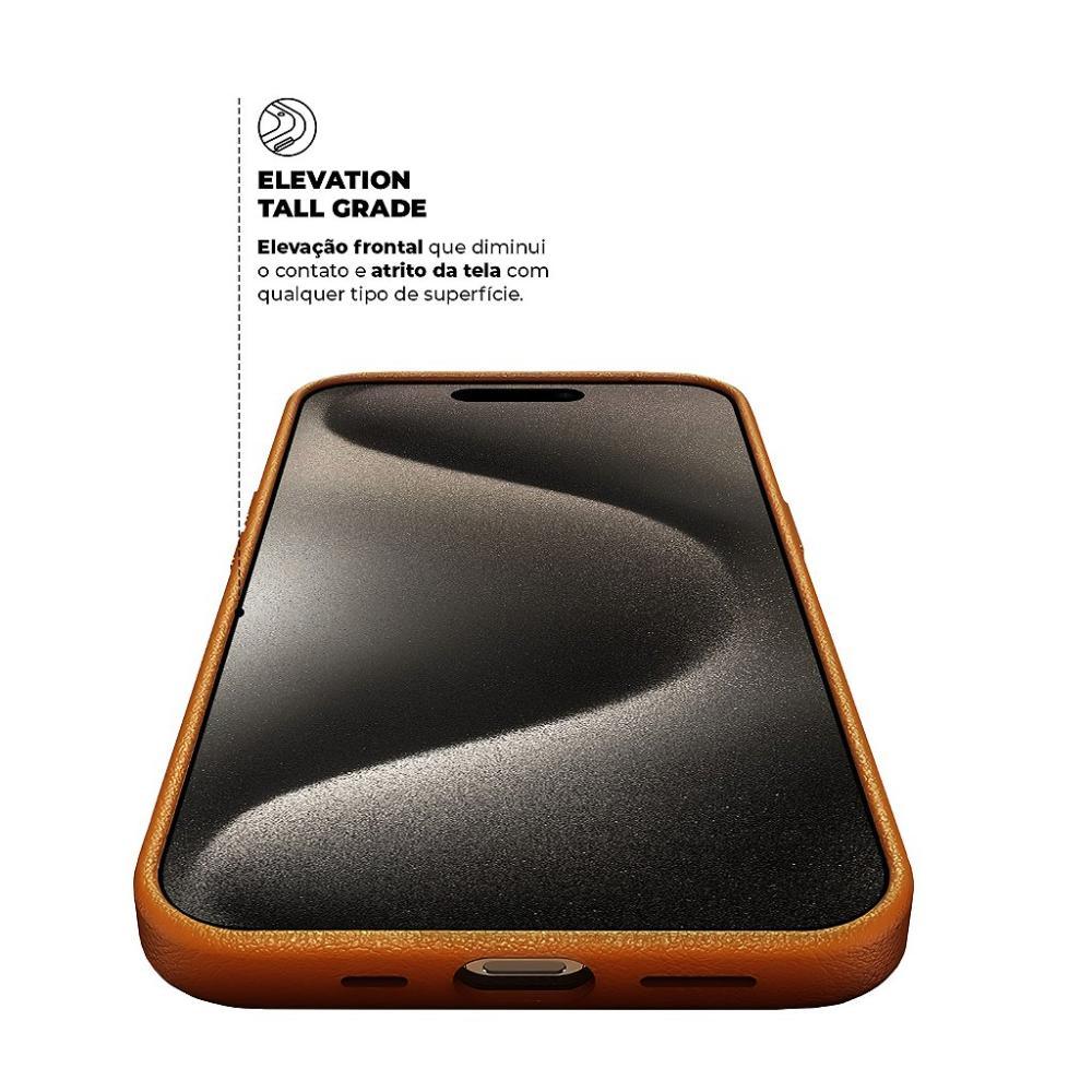 Capa para iPhone 15 Pro Max - Couro Dual Marrom - Gshield - 5