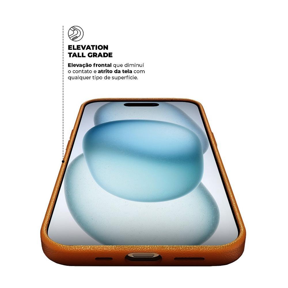 Capa para iPhone 15 - Couro Dual Marrom - Gshield - 5