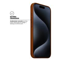 Capa para iPhone 15 Pro - Couro Dual Marrom - Gshield