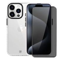 Kit Capa case capinha Urus Branca e Pelicula Defender Pro Privacidade para iPhone 15 Pro - Gshield - 1