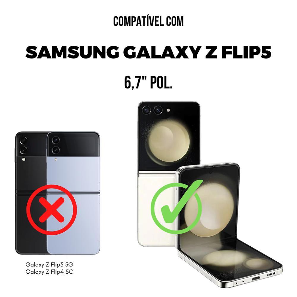 Capa case capinha MagSafe para Samsung Galaxy Z Flip 5 - Preta - Gshield - 2