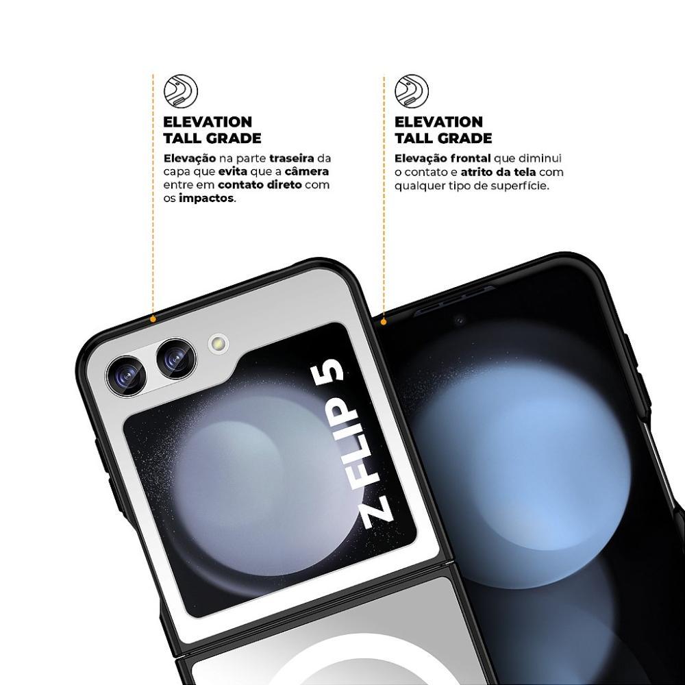 Capa case capinha MagSafe para Samsung Galaxy Z Flip 5 - Preta - Gshield - 5