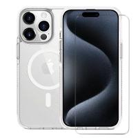 Kit Capa case capinha Anti-Slip Magsafe e Pelicula Nano Vidro para iPhone 15 Pro Max - Gshield - 1