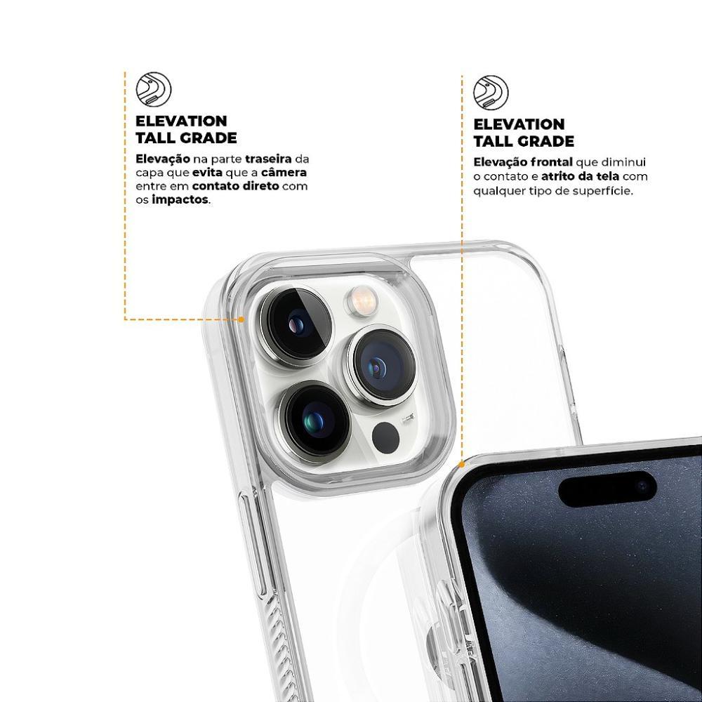 Kit Capa case capinha Anti-Slip Magsafe  e Pelicula Defender Pro Privacidade para iPhone 15 Pro - Gshield - 4