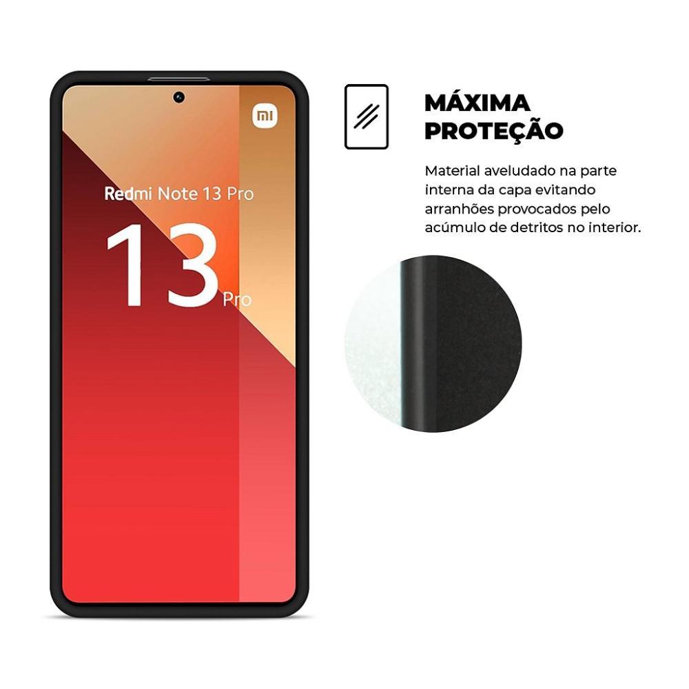 Capa case capinha para Xiaomi Redmi Note 13 Pro 4G - Silicon Veloz - Gshield - 3