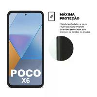 Kit Capa case capinha Silicon Veloz e Película Hydrogel HD para Xiaomi Poco X6 5G - Gshield - 3