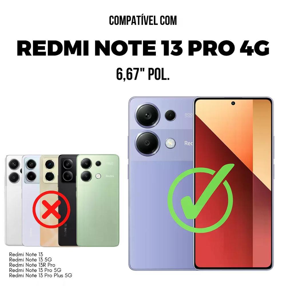Kit Capa case capinha Silicon Veloz e Película Hydrogel HD para Xiaomi Redmi Note 13 Pro 4G - Gshield - 2