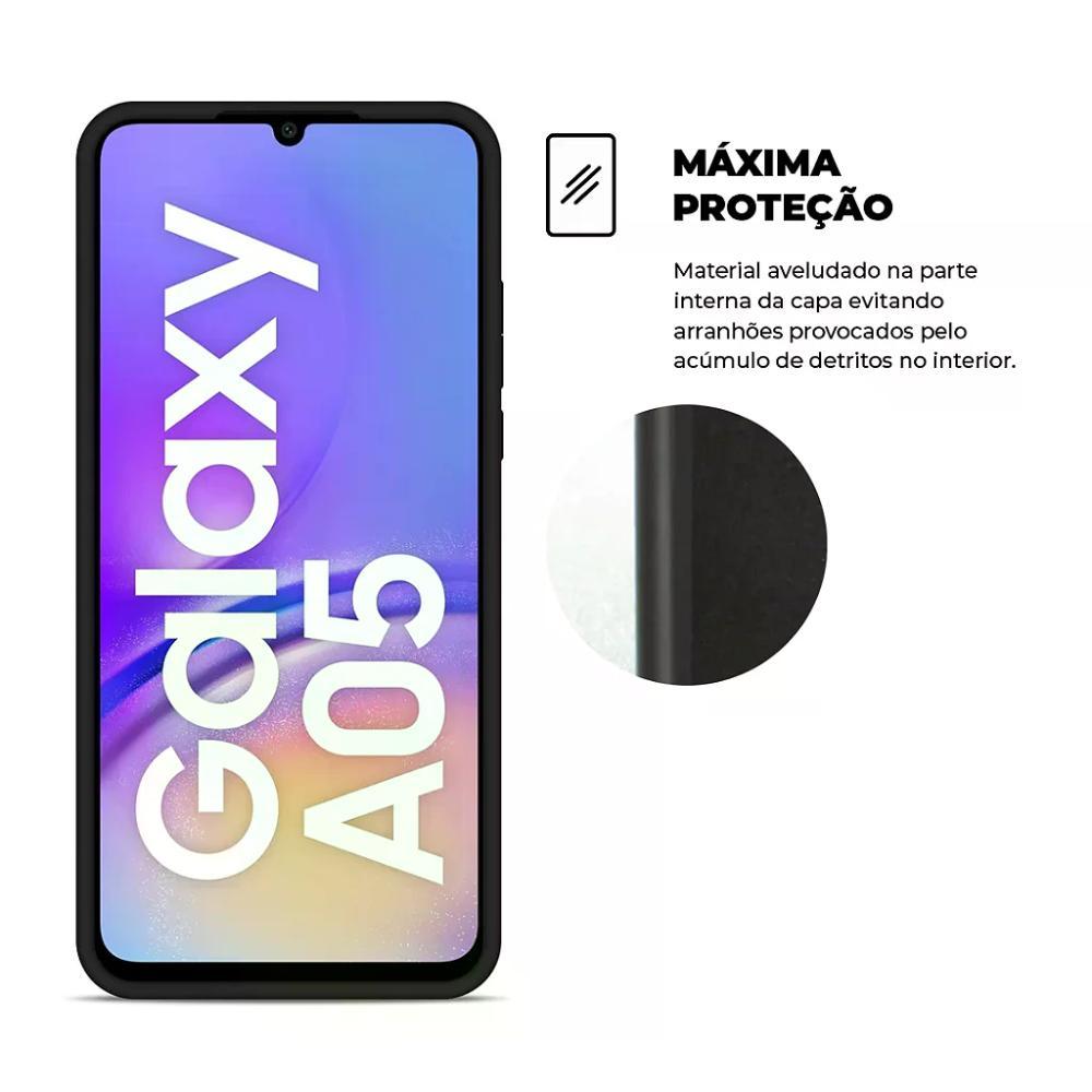 Kit Capa case capinha Silicon Veloz e Película Hydrogel HD para Samsung Galaxy A05 - Gshield - 3