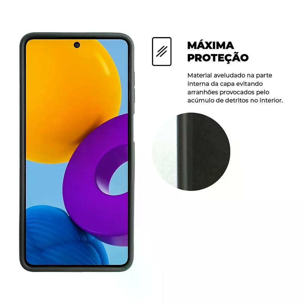 Kit Capa case capinha Silicon Veloz e Película Hydrogel HD para Samsung Galaxy M52 - Gshield - 2