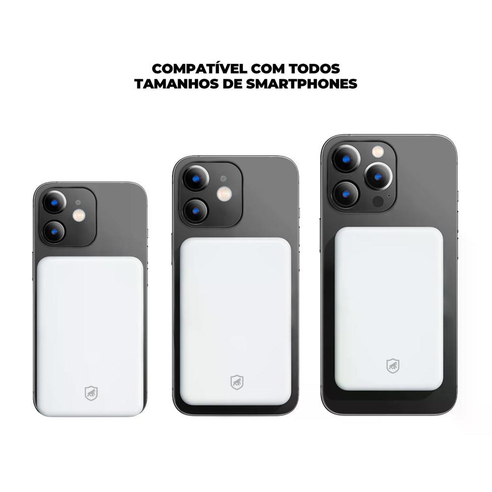 Carregador Portátil Wireless MagPower 10.000 mAh - Branco - Gshield - 4