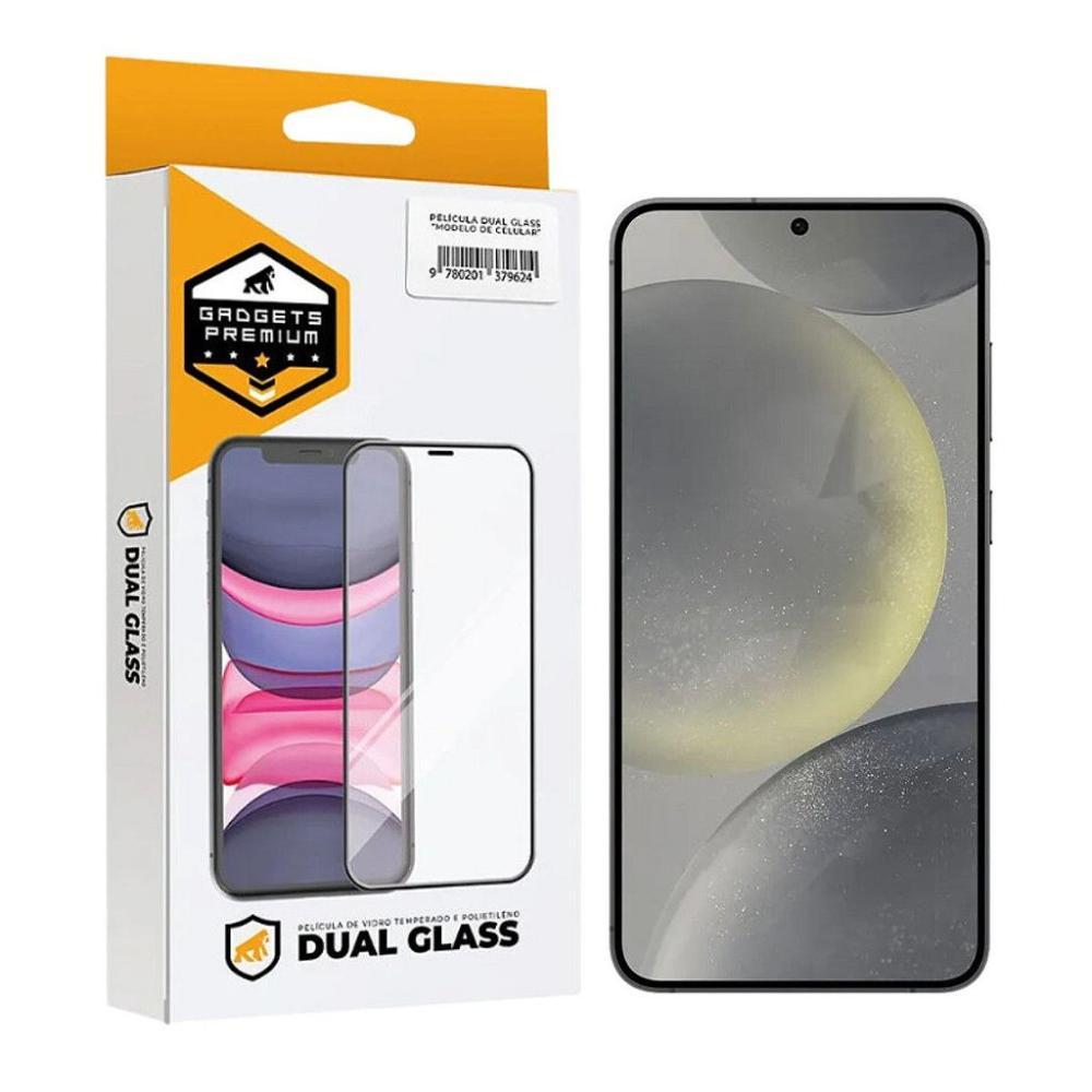 Película para Samsung Galaxy S24 Plus - Dual Glass Preta - Gshield - 1