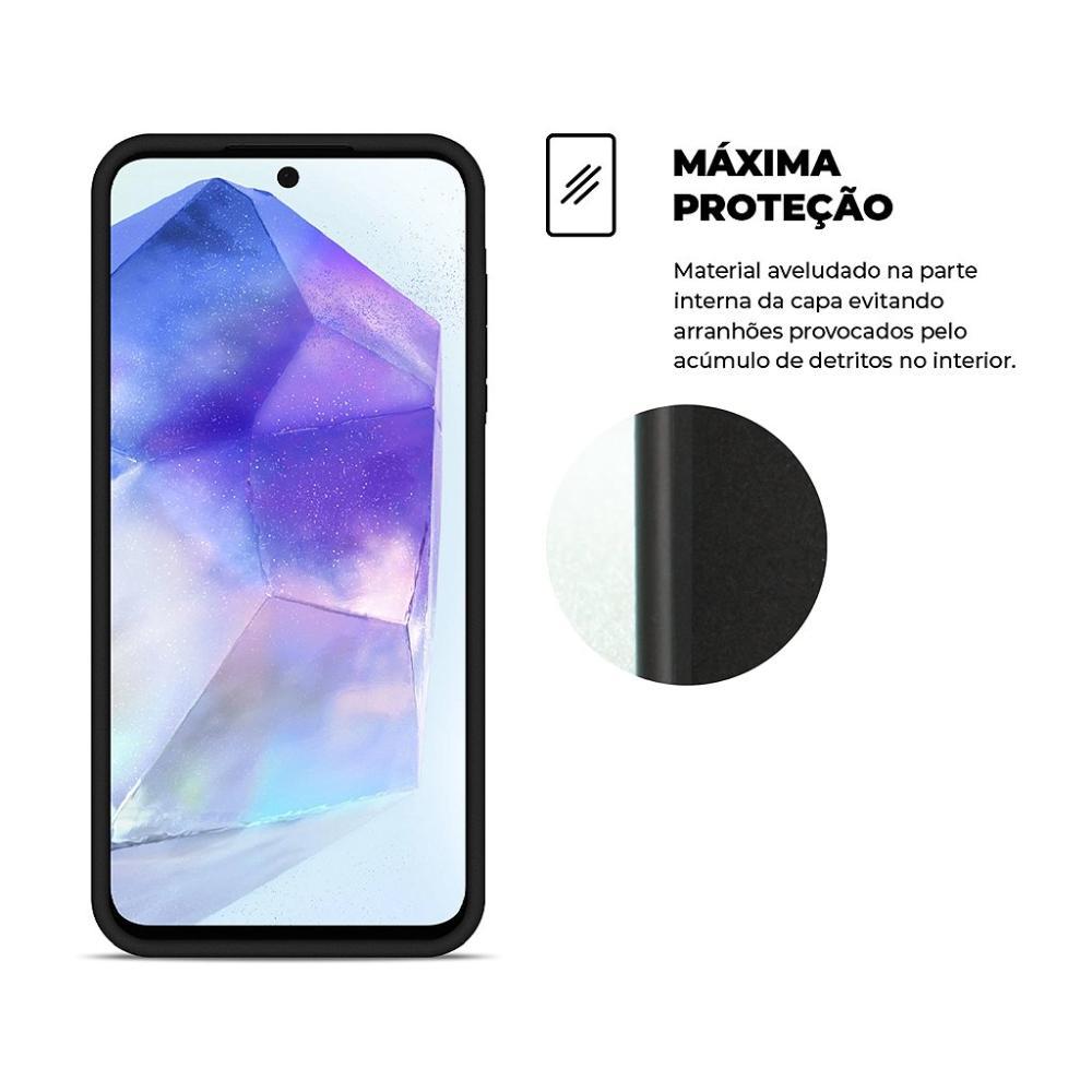 Capa case capinha para Samsung Galaxy A55 5G - Silicon Veloz - Gshield - 3
