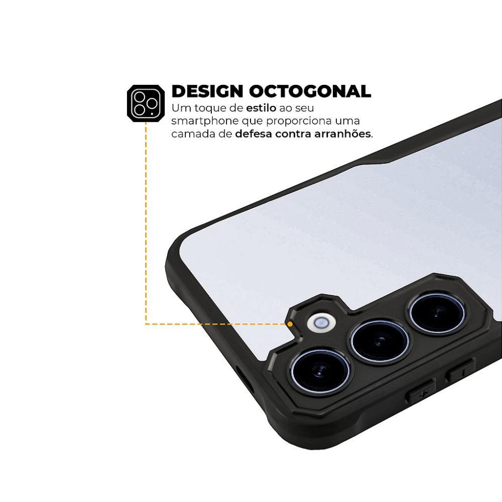 Capa case capinha para Samsung Galaxy A35 5G - Dual Shock Sense Preta - Gshield - 3