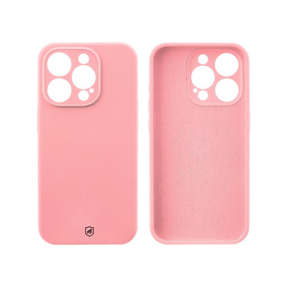Capa case capinha para iPhone 15 Pro - Silicon Premium Rosa - Gshield - 5