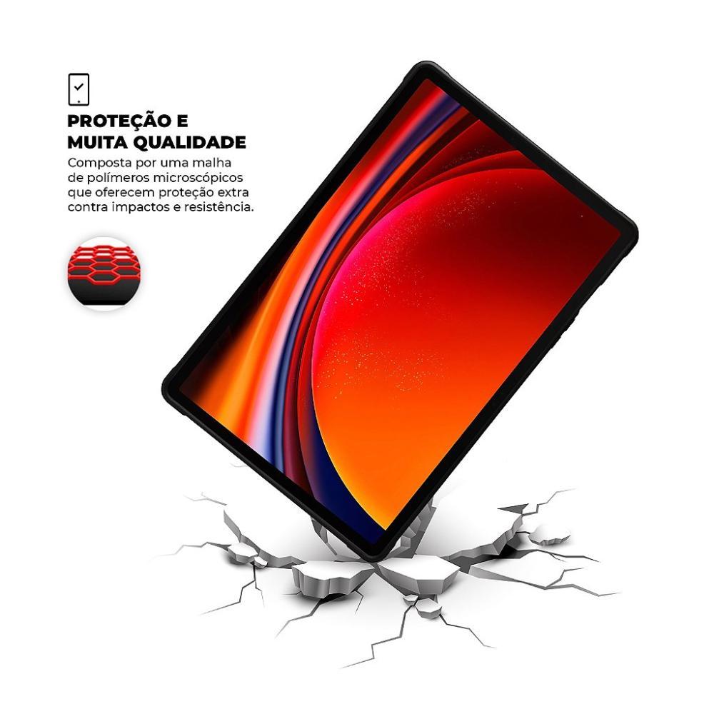 Capa case capinha para Samsung Galaxy Tab S9 Plus - Clear Shock - Gshield - 3
