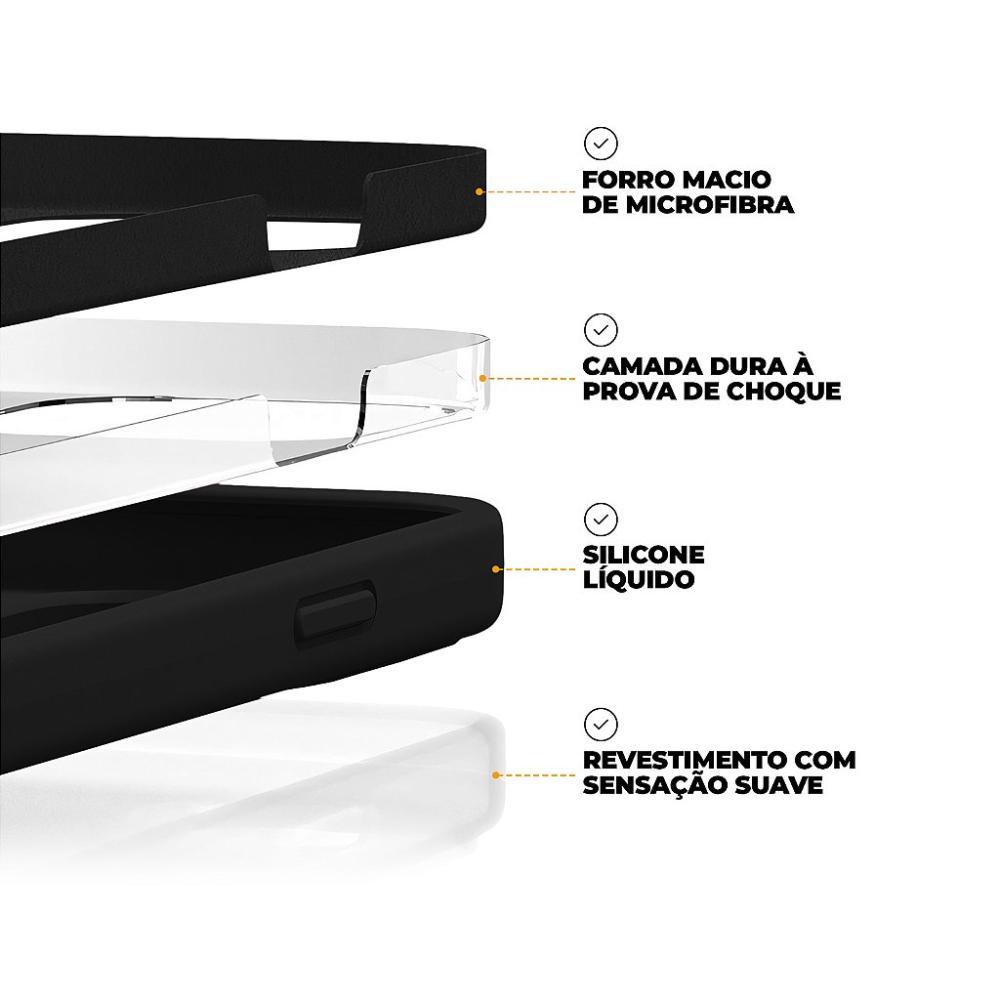 Capa case capinha para iPhone 11 - Silicon Premium Preta - Gshield - 3