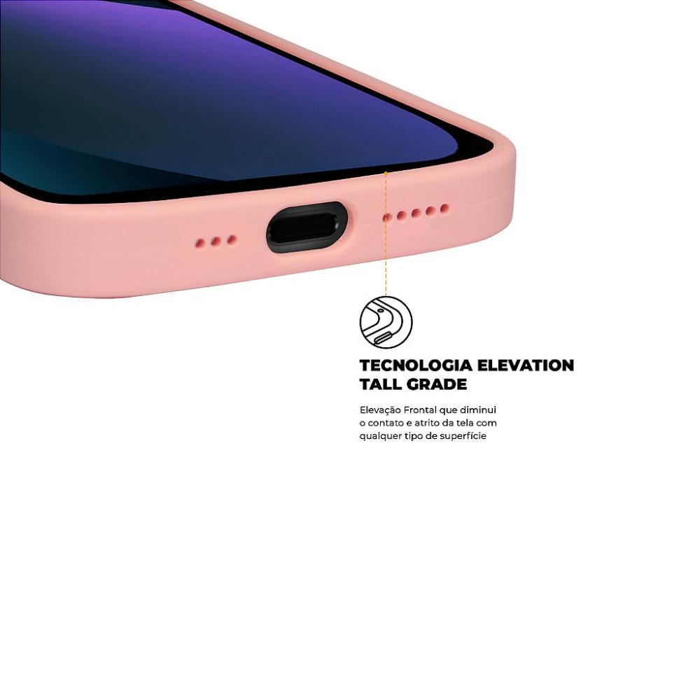 Capa case capinha para iPhone 13 - Silicon Premium Rosa - Gshield - 4