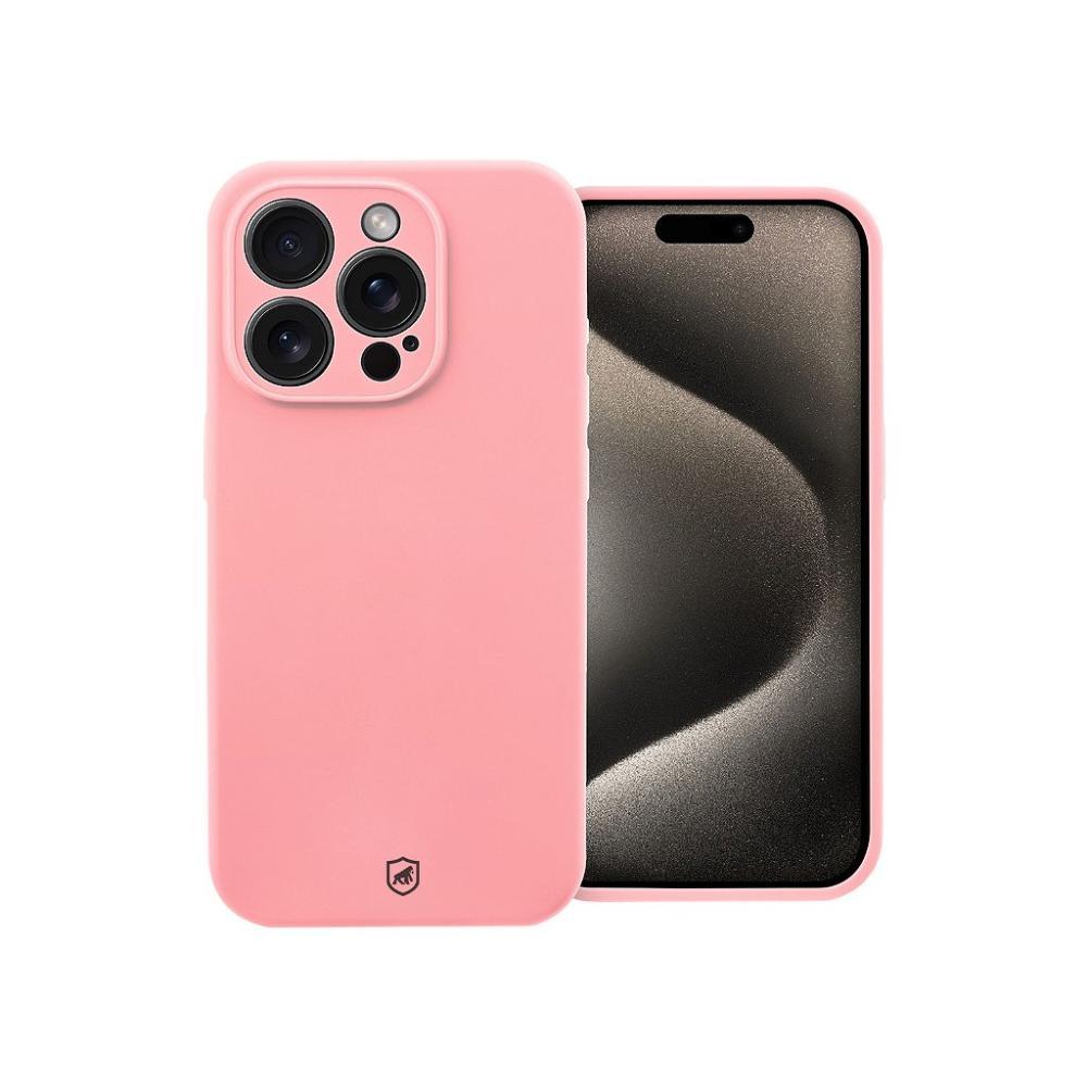 Capa case capinha para iPhone 15 Pro Max - Silicon Premium Rosa - Gshield - 1