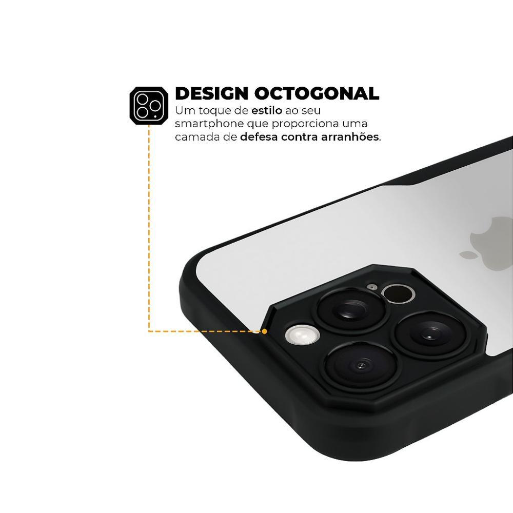 Kit Capa Dual Shock Sense e Pelicula Defender Pro Privacidade para iPhone 15 Pro - Gshield - 6