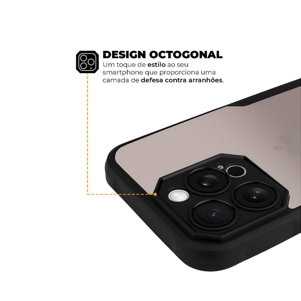 Kit Capa Dual Shock Sense e Pelicula Defender Pro Privacidade para iPhone 15 Pro Max - Gshield - 6