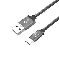 Cabo Symetric - Cinza - Tipo C / USB-A - 1,5M - Gshield - 1