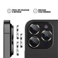 Protetor de lente para iPhone 13 Pro Max - Prata - Gshield - 3