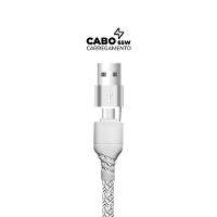 Cabo Thunder 65W 2 em 1 Tipo C / USB-A / Lightning - 1M - Gshield