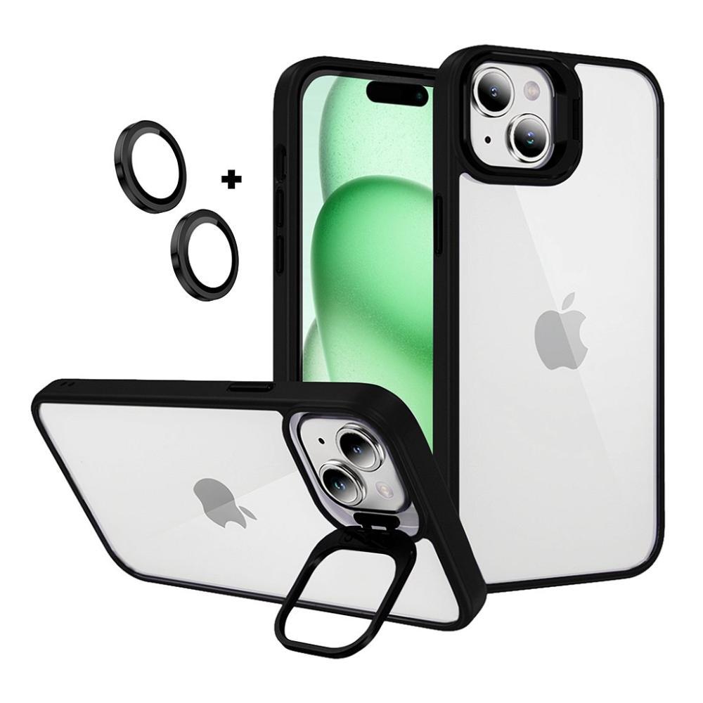 Kit Capa Gravity Preta e Pelicula Ultra Glass para iPhone 15 Plus - Gshield - 3