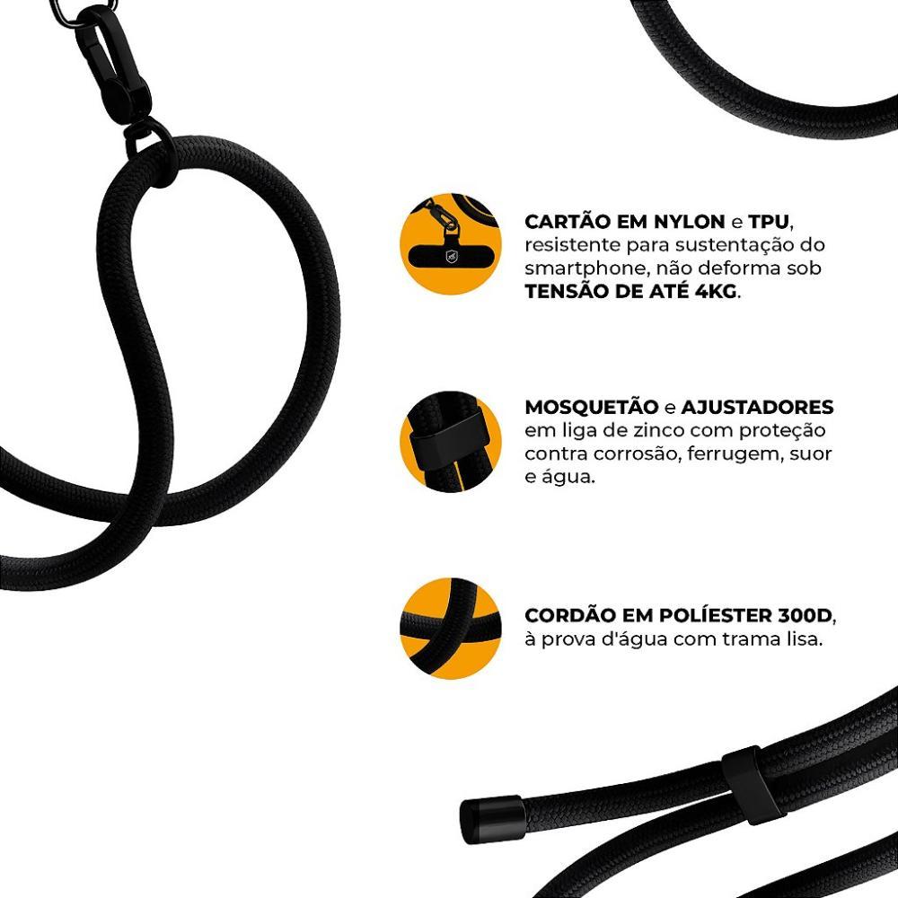 Cordão Phone Strap Armor - Preto - Gshield - 3