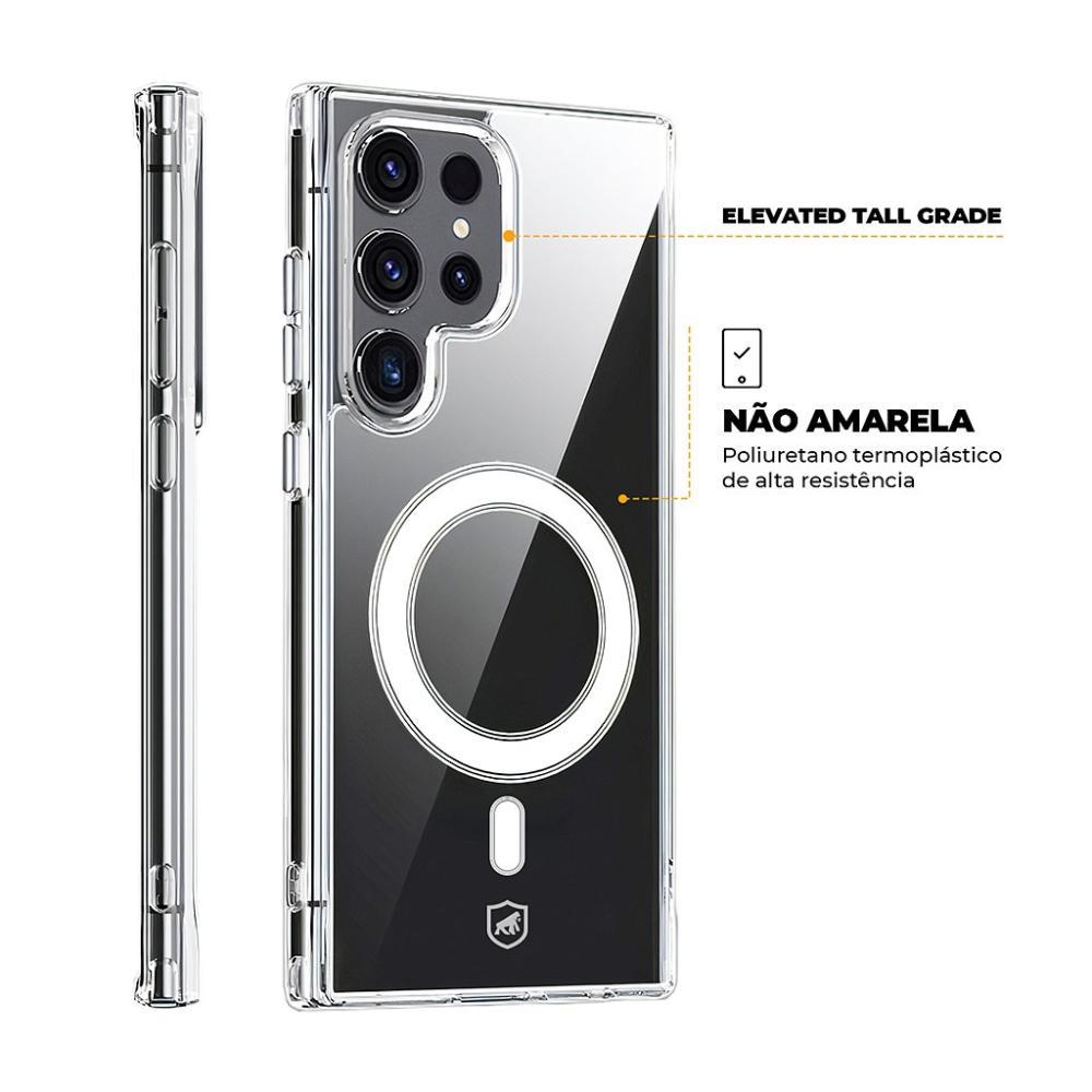 Capa MagSafe para Samsung Galaxy S24 Ultra - Transparente - Gshield - 5