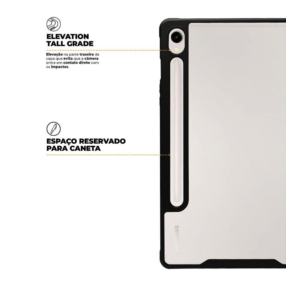 Capa case capinha para Samsung Galaxy Tab S9 - Clear Shock - Gshield - 2