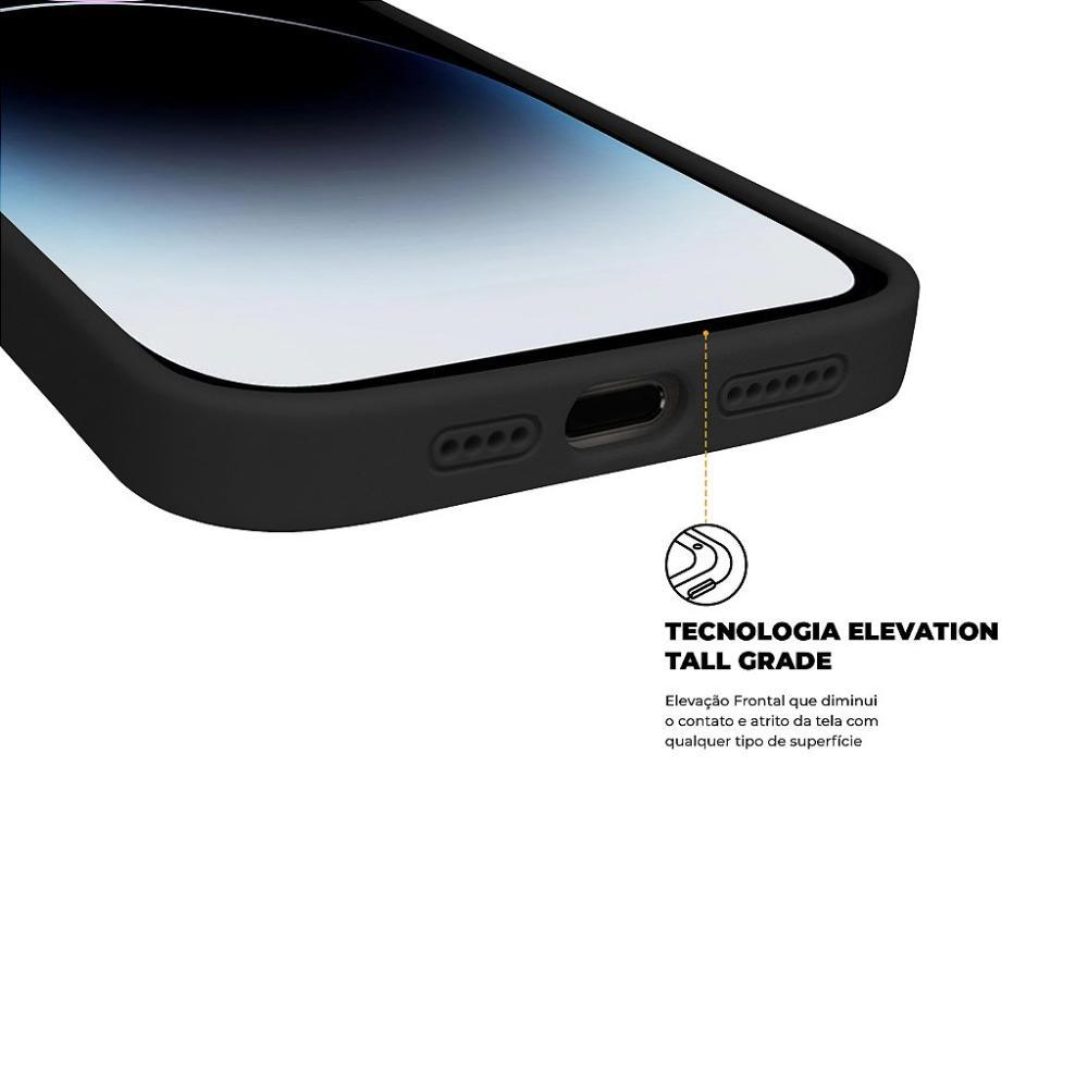 Capa para iPhone 14 Pro Max - Silicon Premium Preta - Gshield - 3