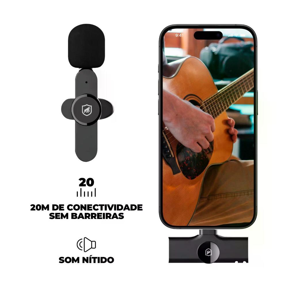 Microfone de Lapela Flex - Tipo C - Gshield - 2