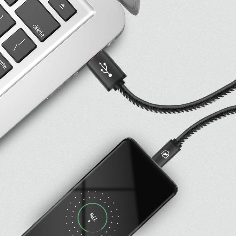 Cabo Micro USB V8 / USB-A - Turbo Militar - 1,5M  no Atacado - Caixa Fechada 10 Unidades - Gshield - 10