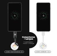 Cabo Micro USB V8 / USB-A - Turbo Militar - 1,5M  no Atacado - Caixa Fechada 10 Unidades - Gshield - 7