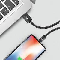 Cabo Lightning / USB-A - Turbo Militar - 1,5M  no Atacado - Caixa Fechada 10 Unidades - Gshield - 8