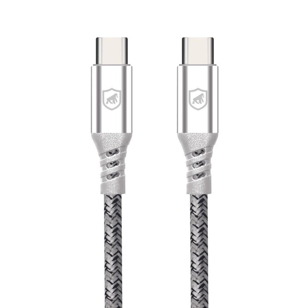 Cabo Dual Tech PD 100W Tipo C / Tipo C -Branco-1,8M- Gshield - 1