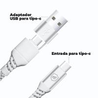 Cabo Thunder 65W 2 em 1 Tipo C/Tipo C/USB-A - 1,8M - Gshield - 2