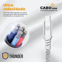 Cabo Thunder 65W 2 em 1 Tipo C/Tipo C/USB-A - 1,8M - Gshield - 3
