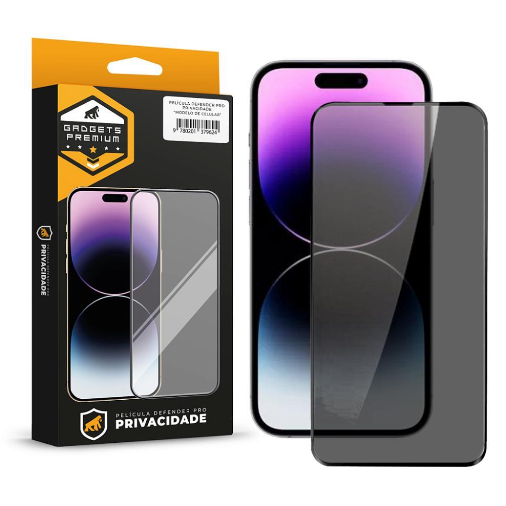 Película para iPhone 14 Pro Max - Defender Pro Privacidade - Preta - Gshield - 1