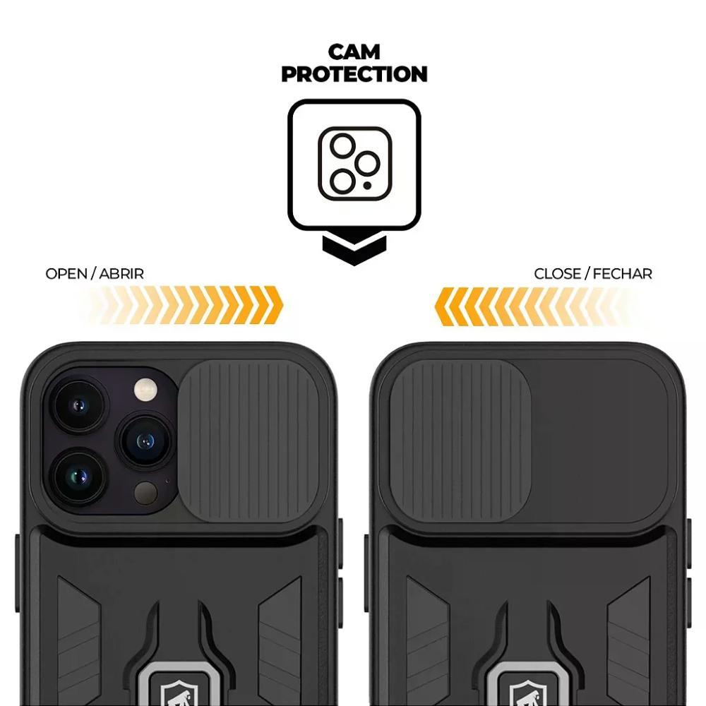 Kit Capa Defender e Pelicula Coverage 5D Pro Preta para iPhone 14 Pro - Gshield - 3