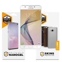 Película de Nano Gel Dupla + traseira fibra de carbono para Samsung Galaxy J7 Prime - Gshield (Cobre toda tela) - 1