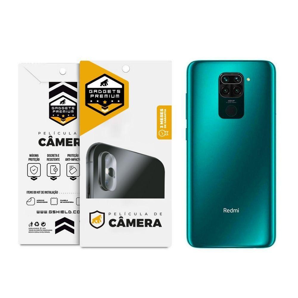 Película Defender Glass + Câmera + Nano Traseira + Capa case capinha Dual Shock X Para Redmi Note 9 - Gshield - 2