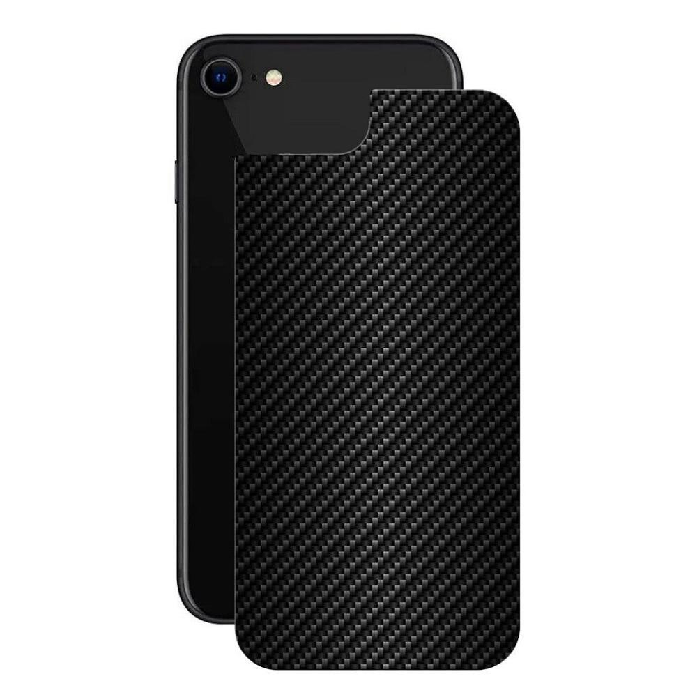 Película iPhone7/8/SE2/SE3-TraseiraFibraCarbonoPreta-Gshield - 1