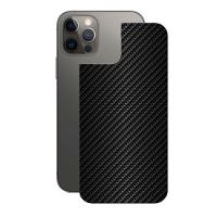 Película iPhone 12ProMax-Traseira FibraCarbono Preta-Gshield - 1