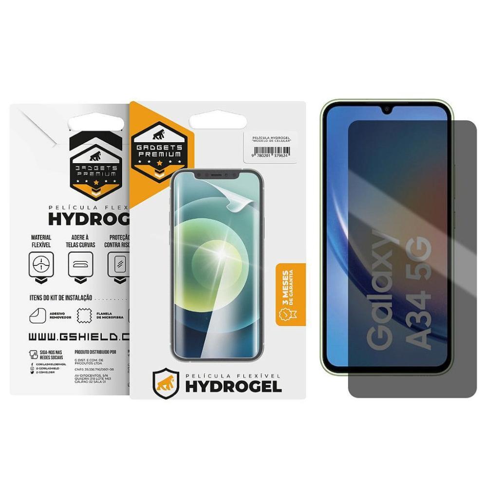 Película para Galaxy A34 5G - Privacidade Hydrogel - Gshield - 1