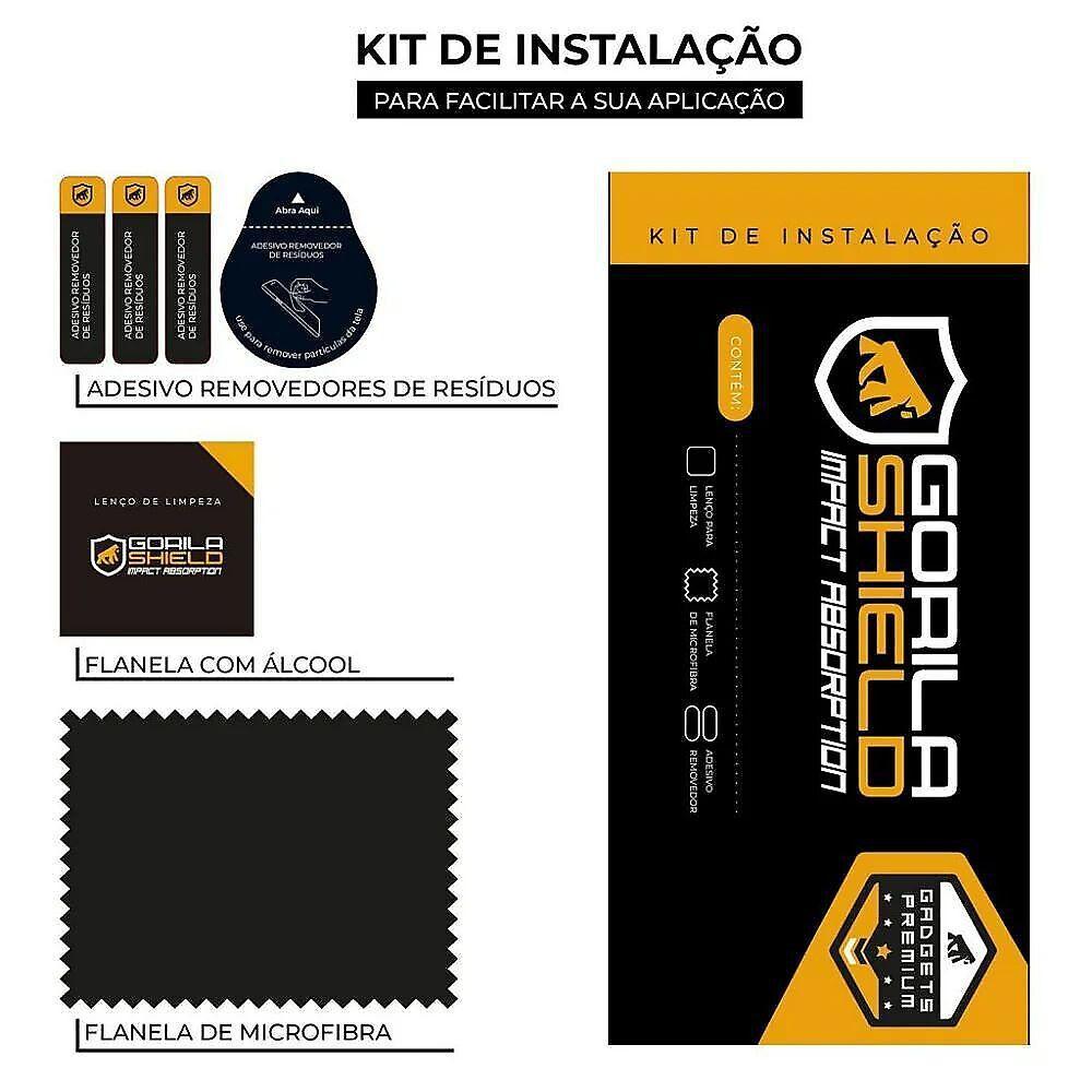 Película para iPhone 14 - Coverage 5D Pro Preta - Gshield - 4