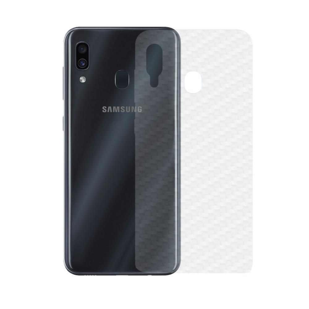 Película Traseira de Fibra de Carbono Transparente para Samsung Galaxy A30 - Gorila Shield - 1