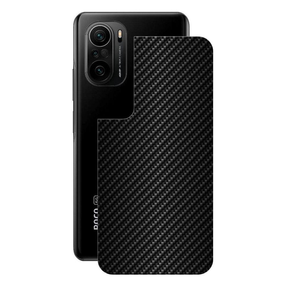 Película Xiaomi Poco F3-Traseira Fibra Carbono Preta-Gshield - 1